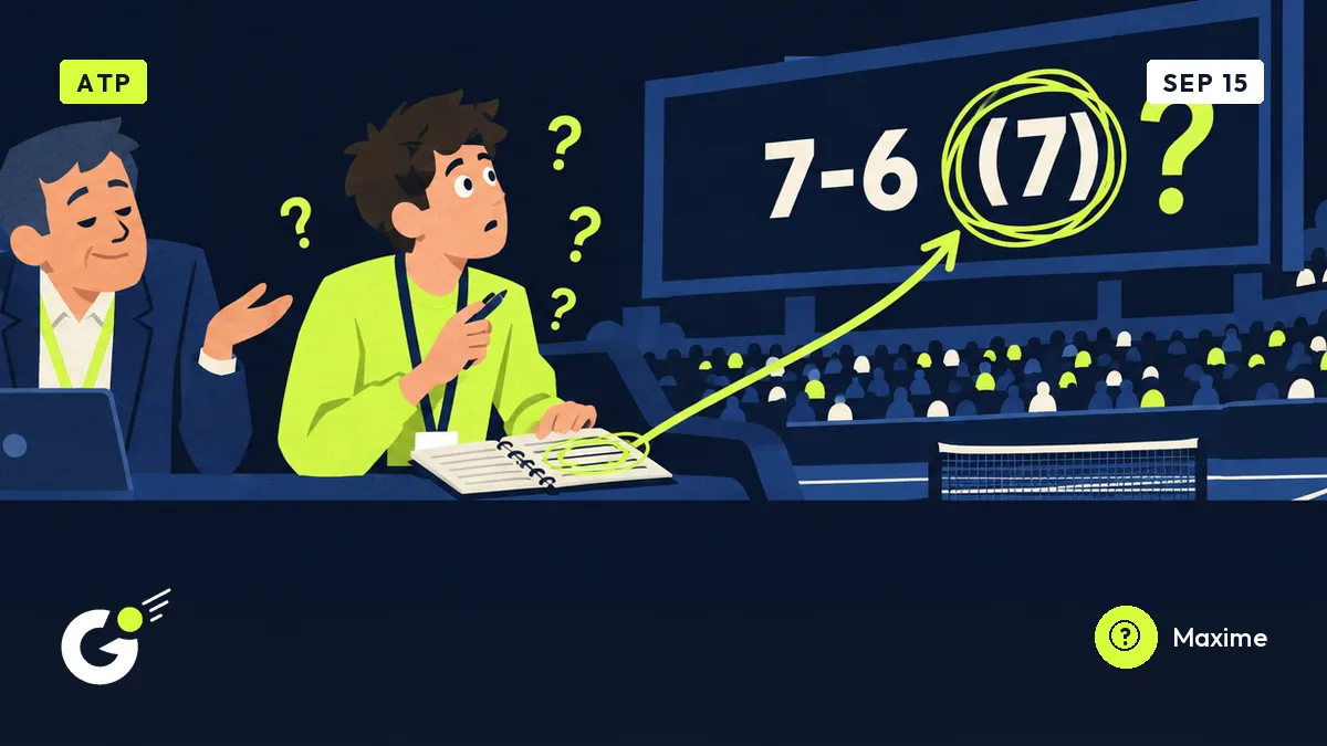 7-6 (7) and 7-6 (6): our intern asks what the numbers in brackets are doing