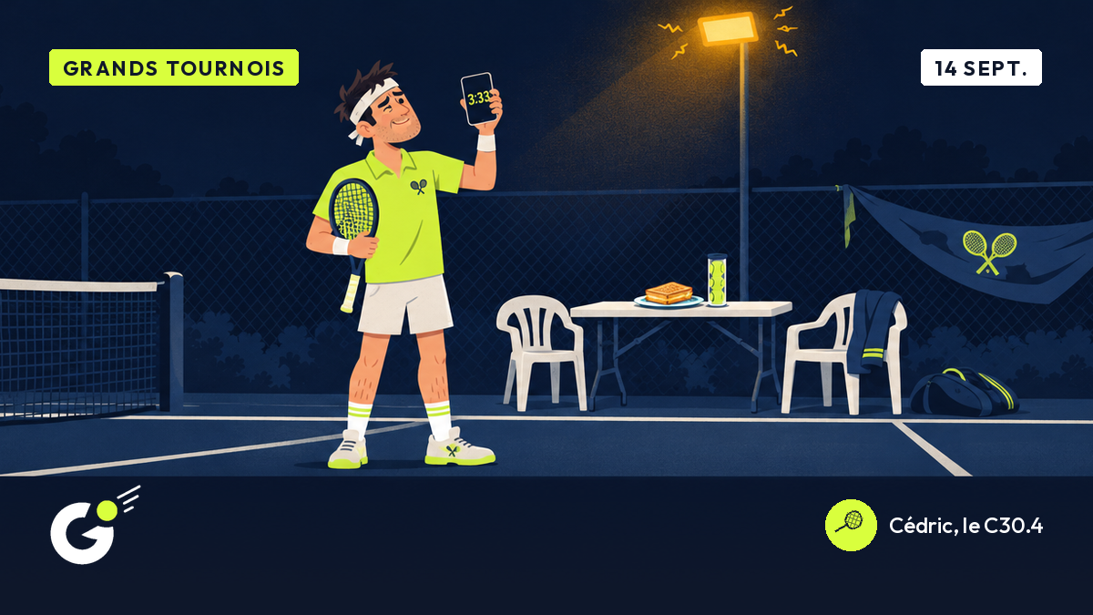 Quarts de finale finis à 3h33 à l’US Open, le C30.4 compare avec son interclubs