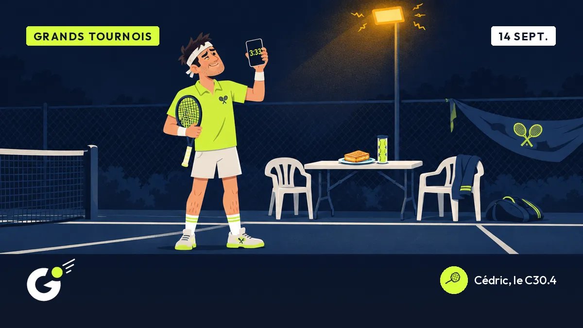 Quarts de finale finis à 3h33 à l’US Open, le C30.4 compare avec son interclubs