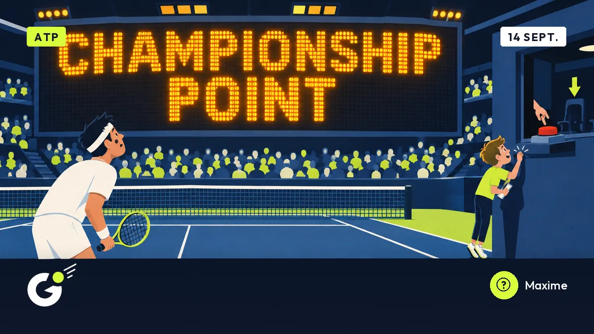 L’écran a annoncé « Championship Point » à Del Potro, Maxime cherche qui l’écrit