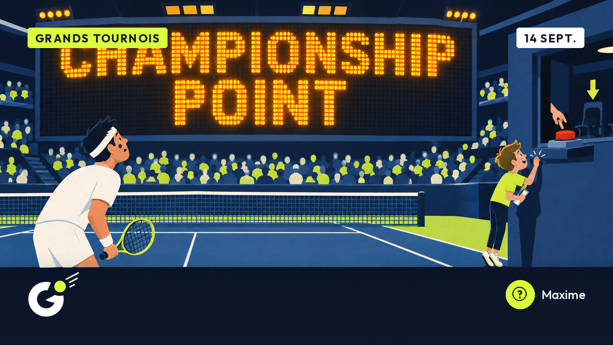 L’écran a annoncé « Championship Point » à Del Potro, Maxime cherche qui l’écrit