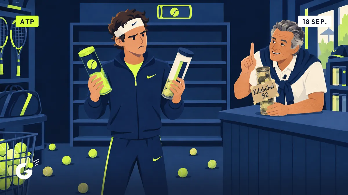 Fritz vindt de ballen van de US Open niet in de winkel, Jean-Pol had gewaarschuwd