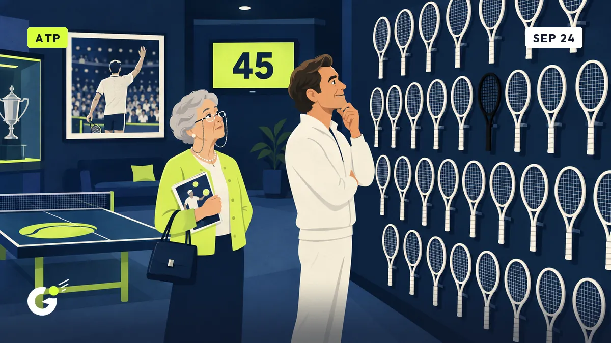 Federer unveils his ‘RF Room’ in London, Monique compares it to the garage wall