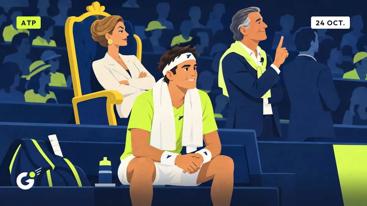 Arthur Fils ne voit pas Justine Henin dans son dos, Jean-Pol non plus